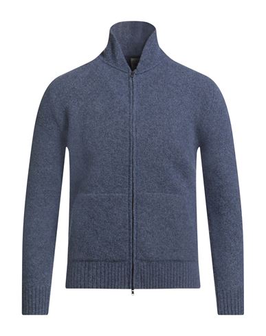 H953 Man Cardigan Navy Size 40 Wool, Polyamide, Elastane In Blue