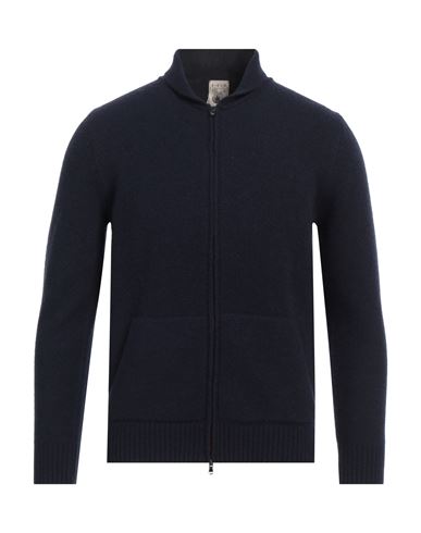 H953 Man Cardigan Midnight Blue Size 38 Wool, Polyamide, Elastane In Blue