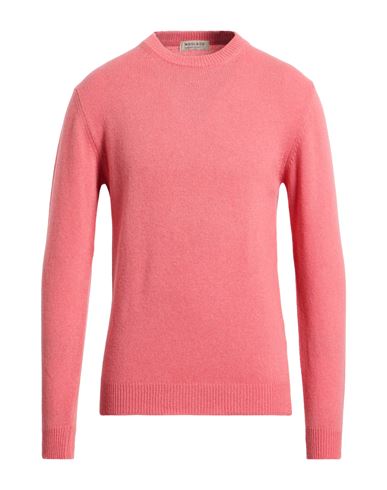 Wool & Co Man Sweater Pink Size M Wool, Polyamide In Pink