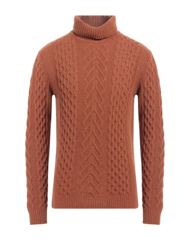 Grey Daniele Alessandrini Man Turtleneck Brown Size 42 Wool, Polyamide In Brown