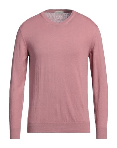 Altea Man Sweater Pastel Pink Size L Linen, Cotton