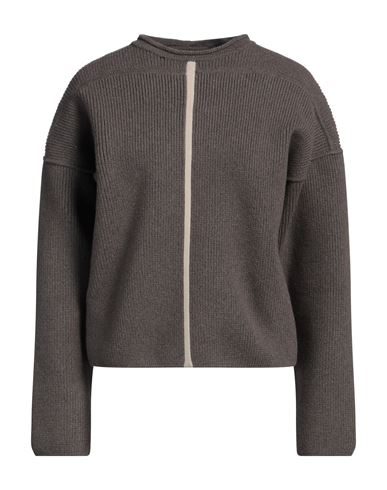 Rick Owens Woman Turtleneck Lead Size S Cashmere, Wool, Elastane In Grey