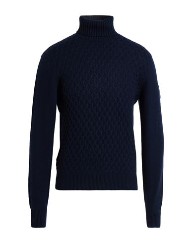 Roy Rogers Roÿ Roger's Man Turtleneck Midnight Blue Size S Wool, Polyamide, Viscose, Cashmere In Blue