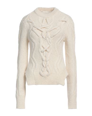 Isabel Marant Woman Sweater Ivory Size 6 Baby Alpaca Wool, Merino Wool, Polyamide In White