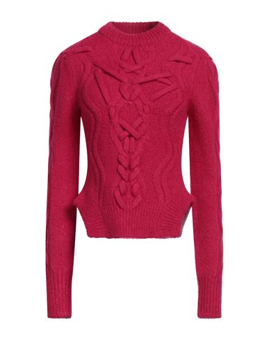 Isabel Marant Woman Sweater Magenta Size 10 Baby Alpaca Wool, Merino Wool, Polyamide In Magenta