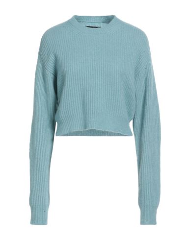 Amiri Woman Sweater Turquoise Size L Cashmere, Silk In Blue