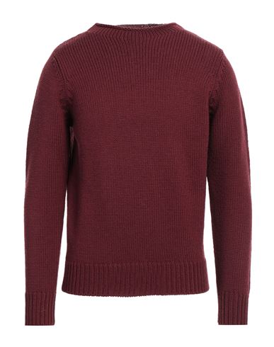 Lardini Man Sweater Burgundy Size 44 Wool In Red