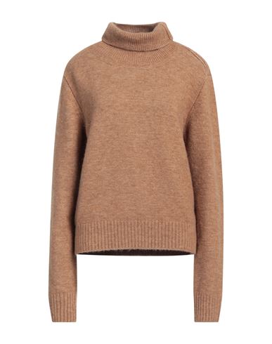 Isabel Marant Étoile Marant Étoile Woman Turtleneck Camel Size Xl Polyamide, Acrylic, Alpaca Wool, Wool, Elastane In Beige