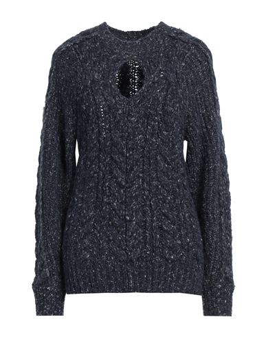 Isabel Marant Woman Sweater Midnight Blue Size 10 Acrylic, Alpaca Wool, Polyamide, Cotton In Blue