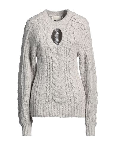 Isabel Marant Woman Sweater Light Grey Size 4 Acrylic, Alpaca Wool, Polyamide, Cotton In Grey