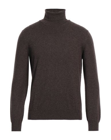 Lardini Man Turtleneck Brown Size 38 Cashmere