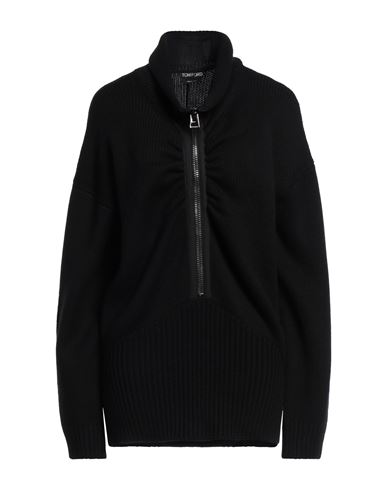 Tom Ford Woman Turtleneck Black Size M Cashmere, Silk, Polyamide, Elastane In Black
