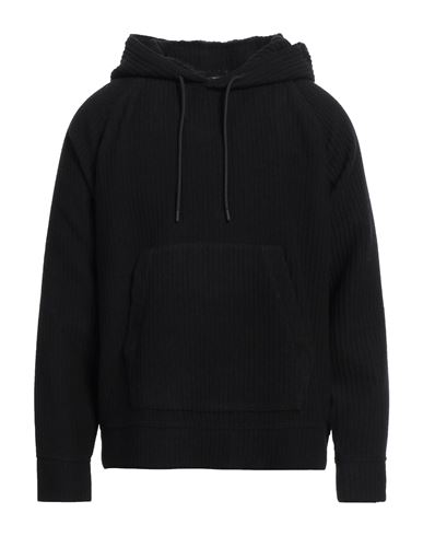Emporio Armani Man Sweatshirt Black Size Xl Virgin Wool, Polyamide, Viscose In Black