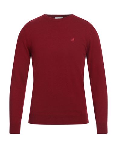 Jeckerson Man Sweater Brick Size M Viscose, Wool, Polyamide, Cashmere In Red