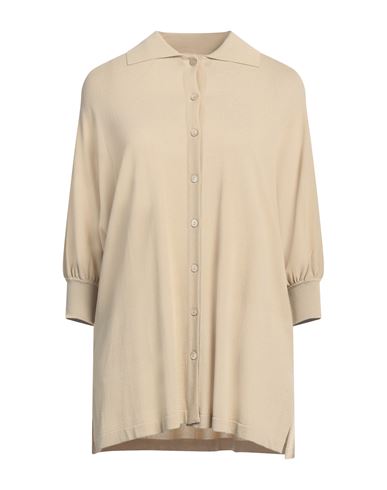 Alberta Ferretti Woman Cardigan Beige Size 10 Viscose, Polyamide In Beige