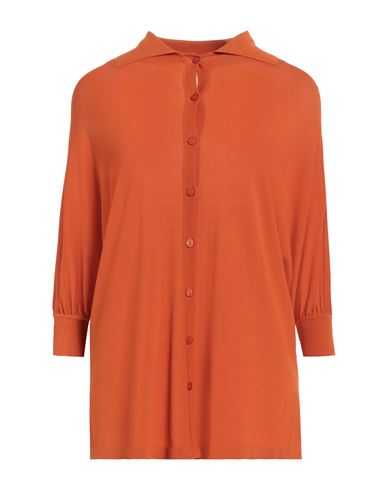 Alberta Ferretti Woman Cardigan Orange Size 6 Viscose, Polyamide In Orange