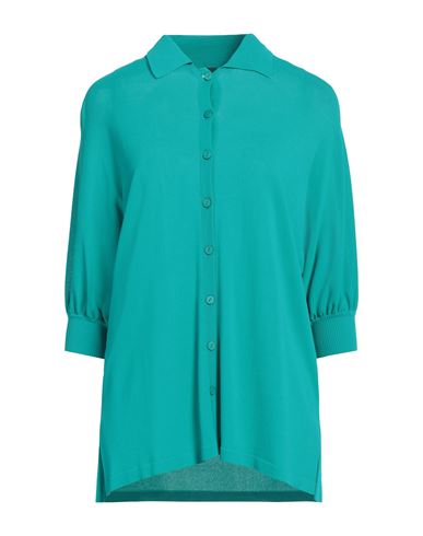 Alberta Ferretti Woman Cardigan Turquoise Size 4 Viscose, Polyamide In Blue
