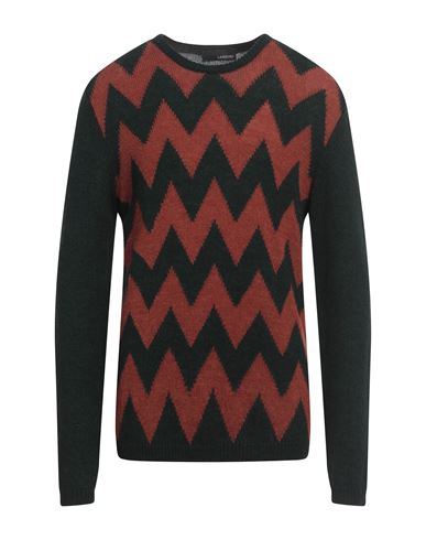 Lardini Man Sweater Dark Green Size Xl Acrylic, Alpaca Wool, Wool In Green