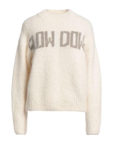 Sandro Woman Sweater Off White Size 3 Alpaca Wool, Polyamide, Wool, Metallic Fiber In Off White