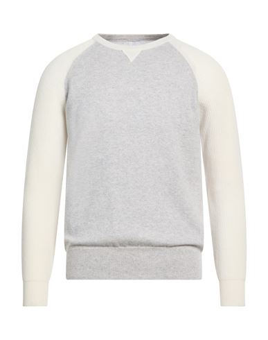 Eleventy Man Sweater Light Grey Size Xl Cashmere In White