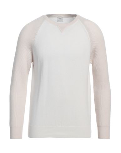 Eleventy Man Sweater Ivory Size M Cashmere In White