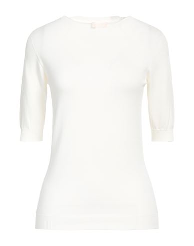 Liu •jo Woman Sweater Ivory Size Xl Viscose, Polyester In White