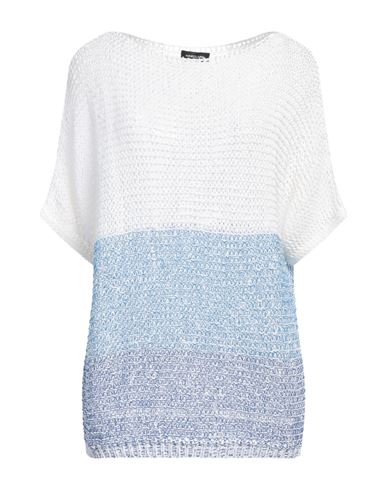 Anneclaire Woman Sweater White Size 8 Cotton, Linen In White