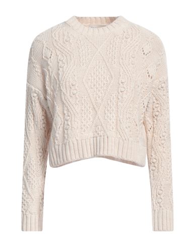 Haveone Woman Sweater Cream Size Onesize Acrylic, Polyester In Neutral