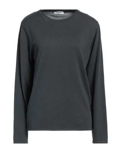 Wool & Co Woman Sweater Charcoal Size S Cotton In Grey