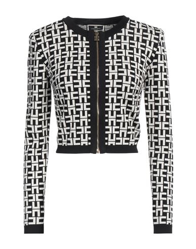Shop Elisabetta Franchi Woman Cardigan Black Size 8 Viscose, Polyamide