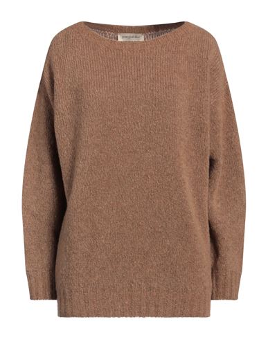 Shop Gentryportofino Woman Sweater Camel Size 4 Virgin Wool, Polyamide In Beige