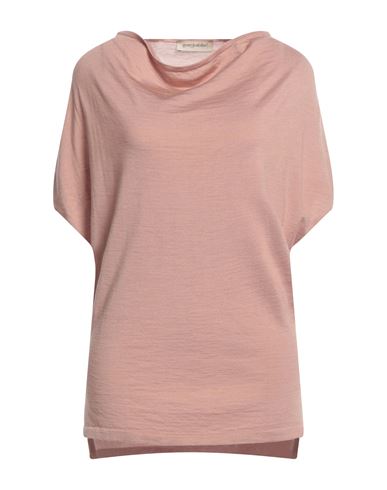 Gentryportofino Woman Sweater Blush Size 8 Virgin Wool, Silk In Pink