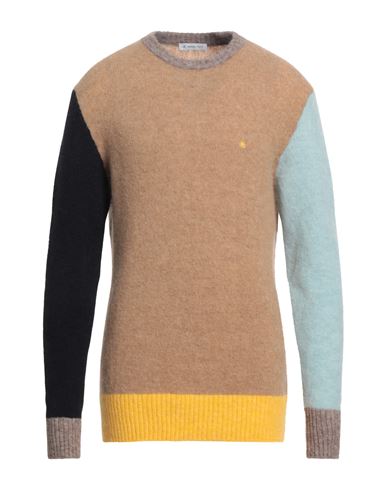 Manuel Ritz Man Sweater Camel Size L Acrylic, Polyamide, Alpaca Wool, Wool, Elastane In Beige
