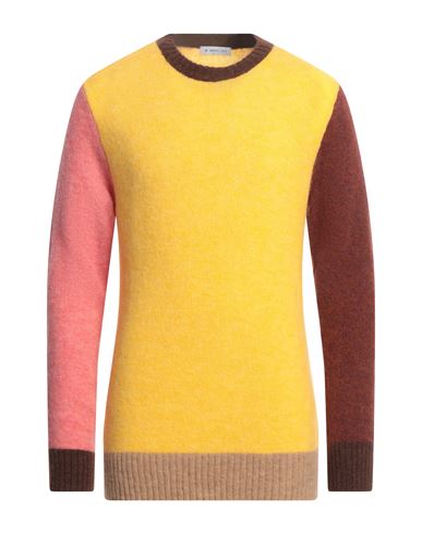 Manuel Ritz Man Sweater Yellow Size Xl Acrylic, Polyamide, Alpaca Wool, Wool, Elastane In Yellow
