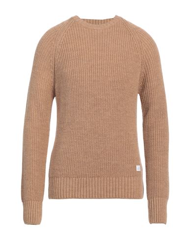 Manuel Ritz Man Sweater Camel Size L Acrylic, Wool, Viscose, Alpaca Wool In Beige
