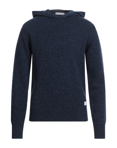 Manuel Ritz Man Sweater Navy Size S Wool, Polyamide In Navy Blue