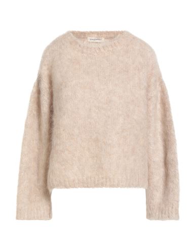 Gentryportofino Woman Sweater Beige Size 10 Mohair Wool, Polyester, Virgin Wool In Beige