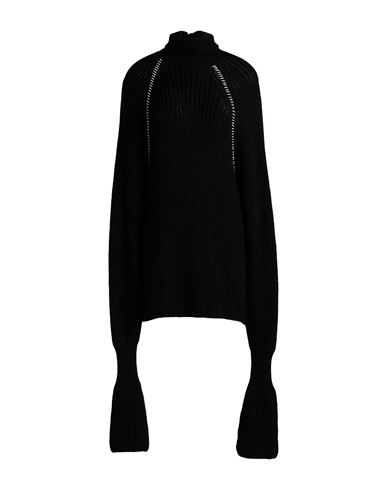 Quira Woman Turtleneck Black Size M Alpaca Wool In Black