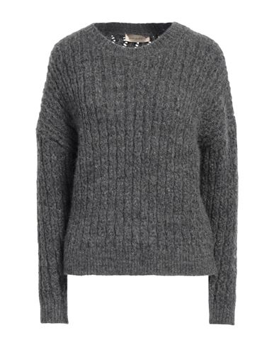 Gentryportofino Woman Sweater Lead Size 4 Alpaca Wool, Polyamide, Cashmere, Virgin Wool In Grey