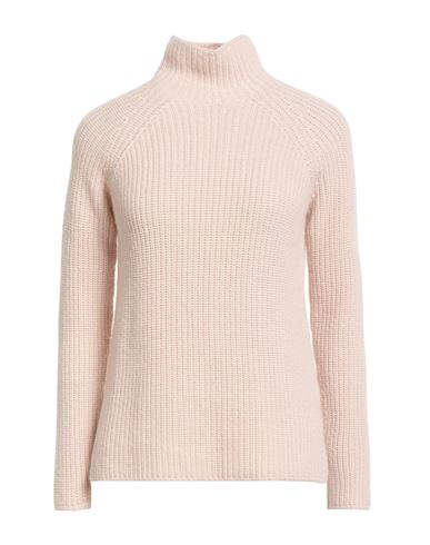 Gentryportofino Woman Turtleneck Sand Size 10 Virgin Wool, Cashmere In Neutral