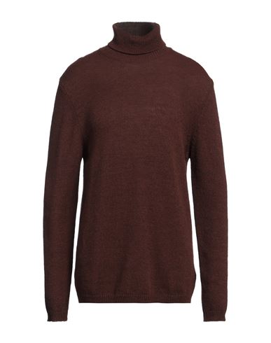 Lardini Man Turtleneck Brown Size Xxl Acrylic, Alpaca Wool, Wool In Brown