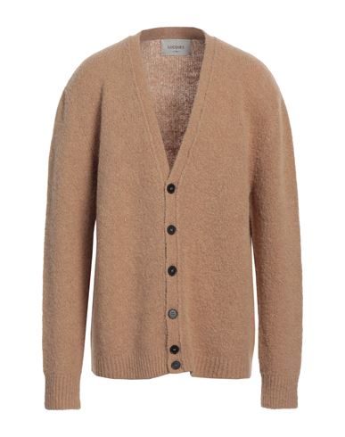 Lucques Man Cardigan Camel Size 44 Alpaca Wool, Wool, Polyamide, Elastane In Beige