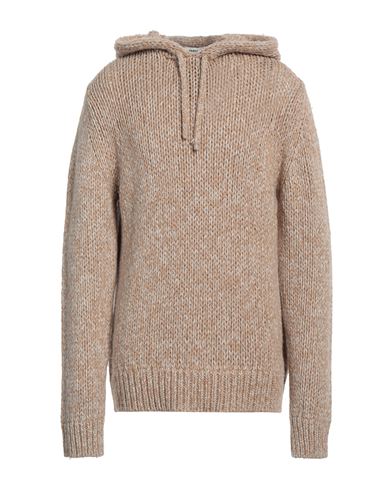 Sandro Man Sweater Sand Size Xl Wool, Polyamide, Viscose In Beige