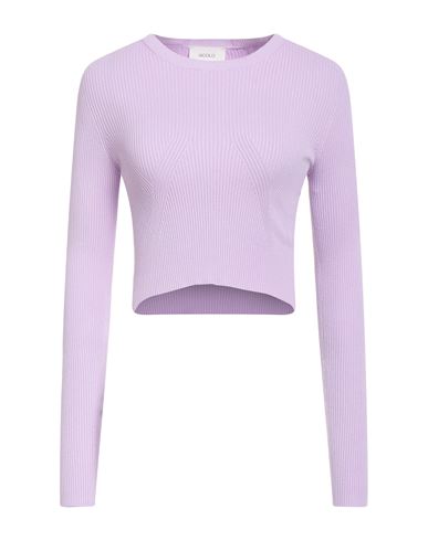 Vicolo Woman Sweater Lilac Size Onesize Viscose, Polyester In Purple