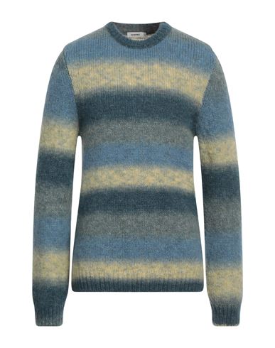 Sandro Man Sweater Light Blue Size L Wool, Alpaca Wool, Polyamide In Blue