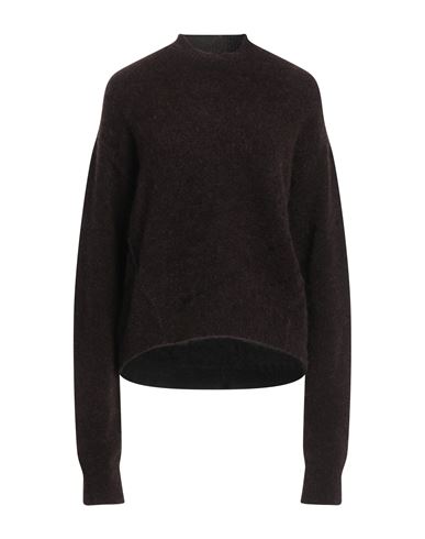 UMA WANG UMA WANG WOMAN SWEATER DARK BROWN SIZE M MOHAIR WOOL, ALPACA WOOL, POLYAMIDE, ELASTANE 