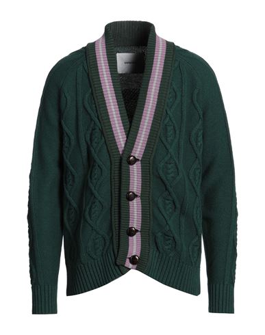 Backsideclub Man Cardigan Emerald Green Size M Merino Wool, Viscose, Polyamide, Cashmere