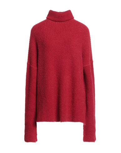Uma Wang Woman Turtleneck Red Size L Polyamide, Alpaca Wool, Wool In Red