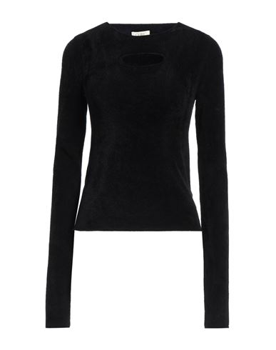 QUIRA QUIRA WOMAN SWEATER BLACK SIZE S VISCOSE, POLYAMIDE 