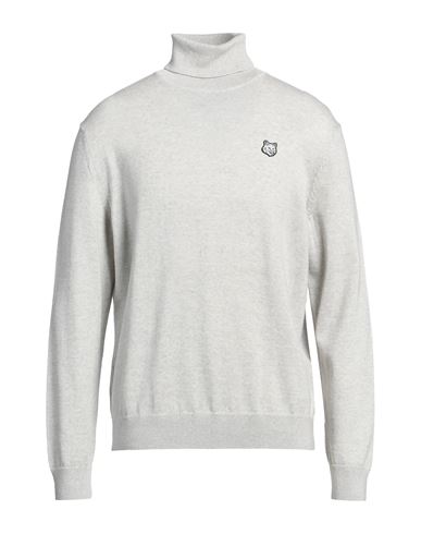 Maison Kitsuné Roll-neck Long-sleeve Wool Jumper In Grey